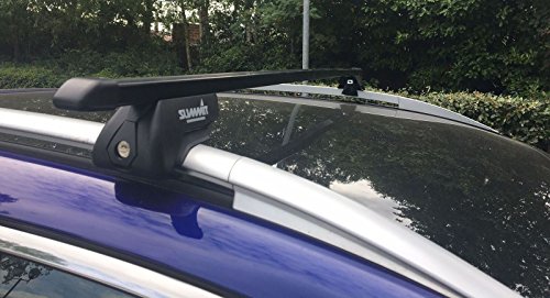 UKB4C Locking Roof Rack Cross Bars For Nissan Qashqai 2008-2017 5 Door (Raised Roof Rails)