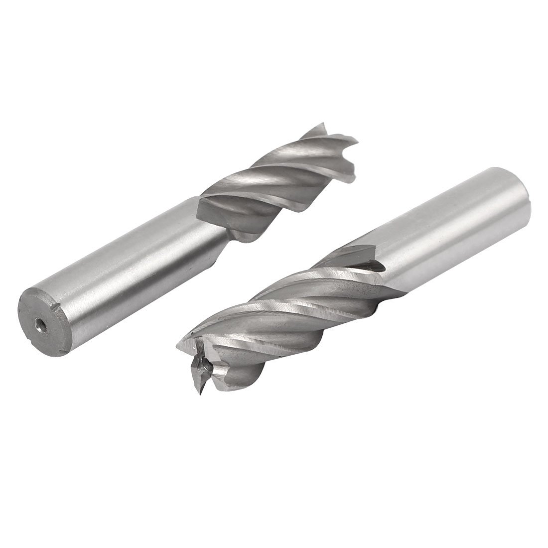 sourcingmap 5/8 Inch Cutting Dia 4 Flutes Straight Shank HSS-AL End Mill Router Bit 2pcs