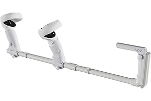 Moginno VR Controller Stock for Oculus Quest 2, Handle Accessories Compatible with Meta Quest 2, Dual Magnetic Stock R-ifle Adapter with Shoulder Strap, Enhance FPS Games Reality Control Feel