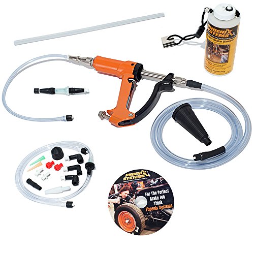 Phoenix Systems (2002HD-B) Heavy Duty Reverse Brake & Clutch Bleeder, One Person Bleeder, Cast Aluminum