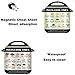 Instant Pot Accessories-6 Pieces Instant Pot Cheat Sheet Magnets, Colored Textual Description and Food Images Cooking Times for 45 Common Prep Functions, Food Cooking Magnetic Sheet for Instant Pot