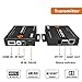 J-Tech Digital HDBaseT 4K@60HZ HDMI Extender 4K@60HZ 4:2:0, Single Cable CAT6 up to 230ft @1080P/131ft@4K, Support HDCP2.2, Deep Color, Dual IR, DTS/Dolby Digital Pass Through, CEC, RS232