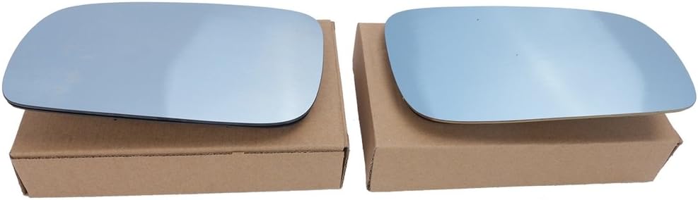 1 Pair Blue Tinted Heated Mirror Glass for 1999-2004 VW Golf Bora Jetta MK4 Passat B5