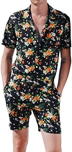 Festiful Men's Romper Standard S Black