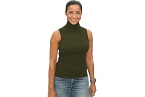 Sunfaynis Women's Soft Cotton Mock Turtleneck Shirt Baselayer Tops Underwear Shirt