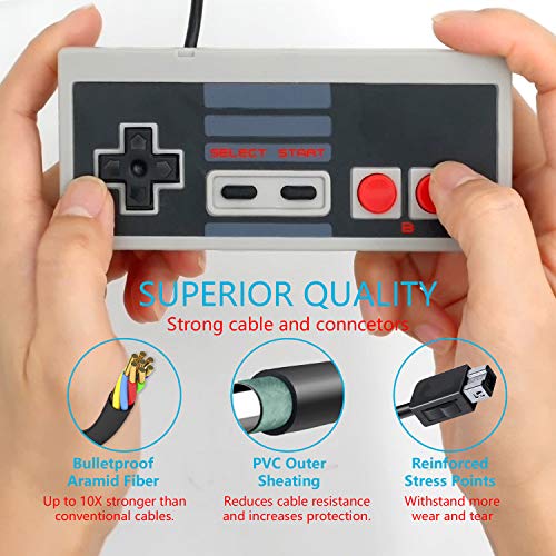 Trvl Fielder RetroPad for NES Classic Mini - Wired Joypad/Gamepad/Controller with Extended 1.8m / 6 ft Model TRVL-3