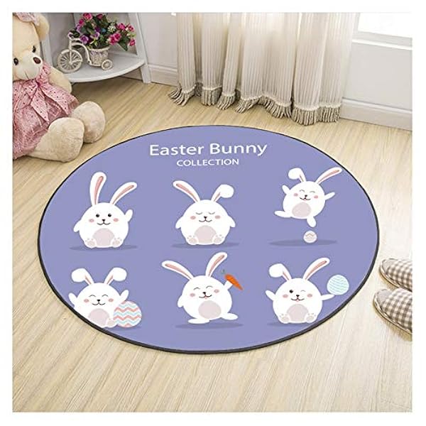 Aquablue Kids Play Mat Ronde Bebe Lavable Crawling Bebe Tapis Anti Derapant Gym Jouer Tapis De