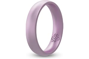 Knot Theory Breathable Silicone Wedding Rings for Men & Women | Black Rose Gold Silver Blue Red Rubber Wedding Bands for Him & Her Size 4, 5, 6, 7, 8, 9, 10, 11, 12, 13, 14, 15, 16