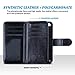 ULAK iPhone SE Case, iPhone 5 Case Black, iPhone 5s/5/SE Wallet Case, Fashion PU Leather Magnet Wallet Flip Case Cover with Built-in Credit Card/ID Card Slots for 5s 5G 5 SE,Black