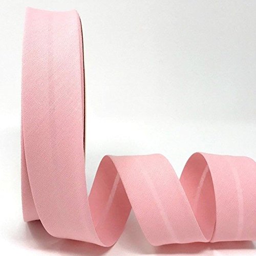 Byetsa Pale Pink 30mm Polycotton Bias Binding on a 25m Roll