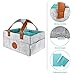 Baby Diaper Caddy Organizer - Large Waterproof Great for Changing Tables, Nursery Storage Bins and Baby Travel for All Diaper Sizes, Wipes, and Toys - Luxury Baby Shower Basket