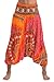 Harem Pants Unisex Tribal Chakra Jumpsuit Harem Pants for Men & Women, One Size, Orange