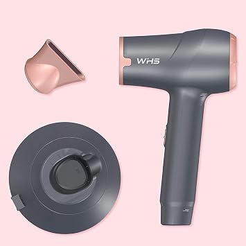 Amazon Com Whs Cordless Portable Hair Dryer Hot And Cold Air Wireless Compact Rechargeable Lithium Battery Powered Dc Motor Blow Dryer For Kids Summer Indoor And Outdoor Travel Grey And Pink Beauty