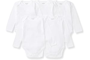 Burt's Bees Baby Organic Cotton Bodysuits – Baby Boy & Girl Short and Long Sleeve One-Pieces, 5-Pack