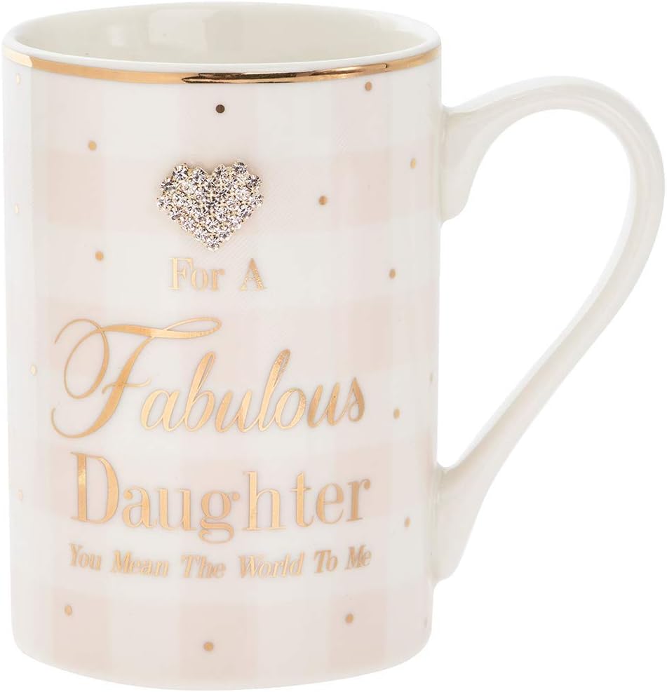 Ceramic Fabulous Daughter Mug, Clear#ab275
