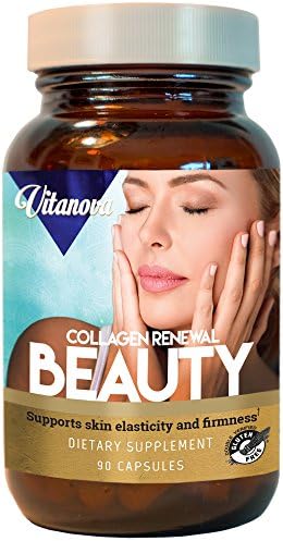 Vitanova Beauty, Complete Collagen Blend, Supports Skin Elasticity, Firmness, Younger-looking Skin, Gluten Free, 90 Caps