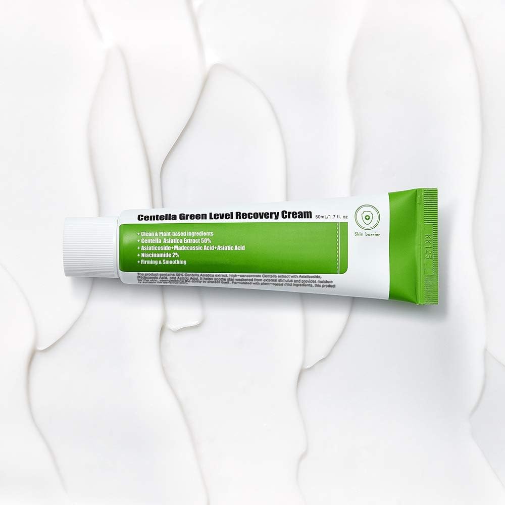PURITO, Centella Green Level Recovery Cream 50ml/ 1.7 fl.oz Cica face cream, Sensitive skin, Age Spots, Skin Tone, Firming, soothing - Image 3
