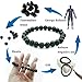 Black Tourmaline Crystal Bracelet for Women and Men Emf Protection Negative Ion Balance Energy Bracelet Set 