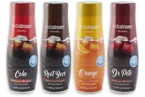 Sodastream Flavor Drink Mix Variety Set! No High-Fructose Corn Syrup, Alcohol Free & 0 Calories! Enhance The Taste Of Your Ordinary Water! Choose From Mix, Diet, Classics or Mocktails! (Classics)