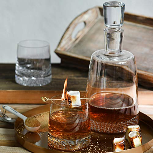 KROSNO Whisky Set | 1 x 950 ml Karaffe & 6 x 300 ml Glas | Fjord Kollektion | Perfekt für Zuhause, Restaurants und Partys | Das perfekte Geschenk für einen Whiskykenner Transparent – Bild 7