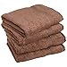 Superior Egyptian Cotton 4-Piece Bath Towel Set for Shower, Bath, Spa, Resort, Hotel, Soft Body Towels, Airbnb Essentials, Apartment, Dorm, Quick Dry, Absorbent, Bathroom Basics, Mocha