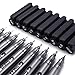Black Micro-Pen Fineliner Pens, Beupro Black Pigment Liner Precision Micro Liner Drawing Pens for Sketching Drawing Drafting Office Documents Comic Manga Scrapbooking and School Using
