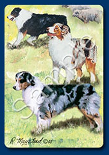 Australian Shepherd Dog Playing Cards Designed by Ruth Maystead (AUS-PC)