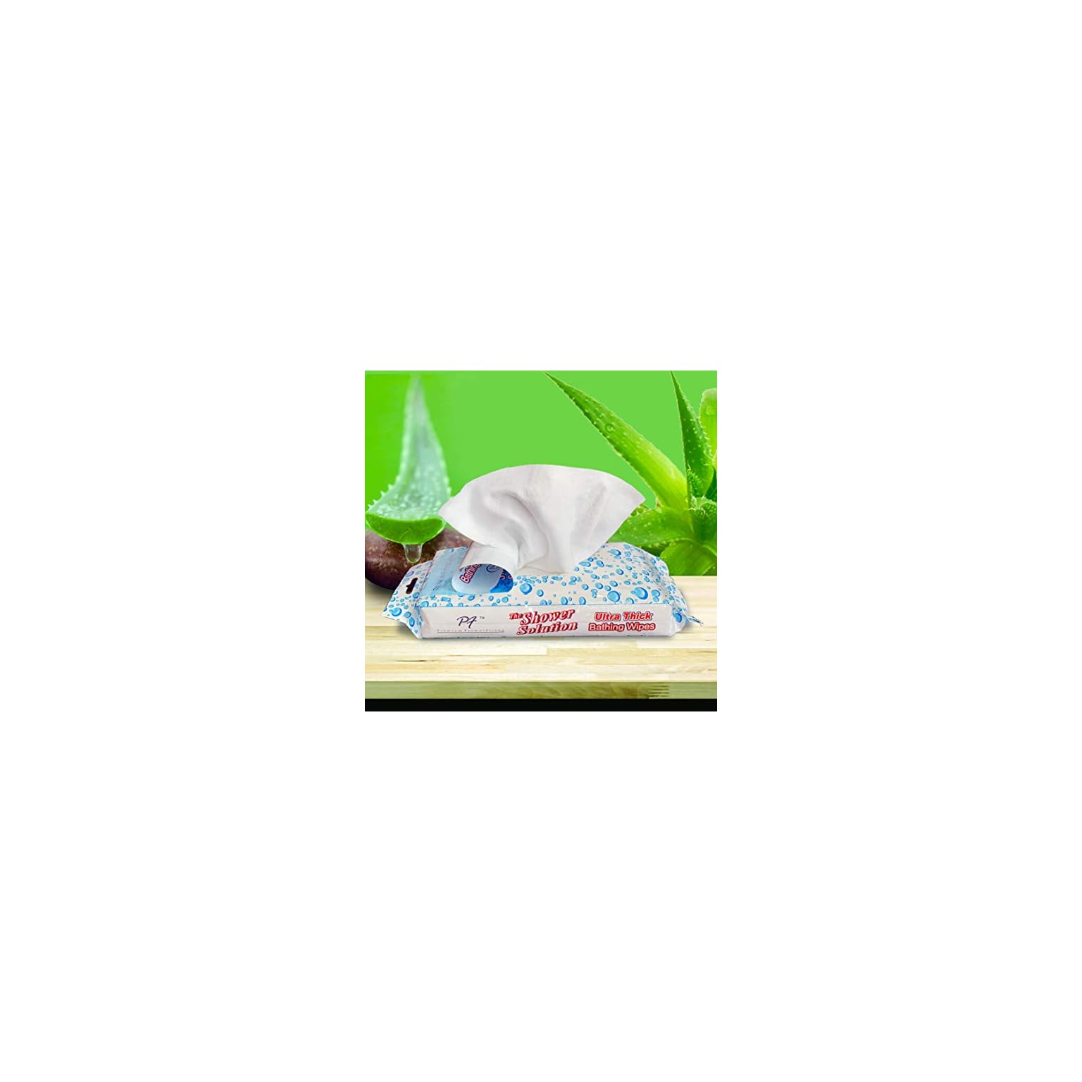 Premium Formulations Shower Solutions Adult Bathing Wipes, Extra