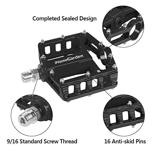 Mountain Bike Pedals Aluminum Alloy Cycling Sealed Bearing Flat