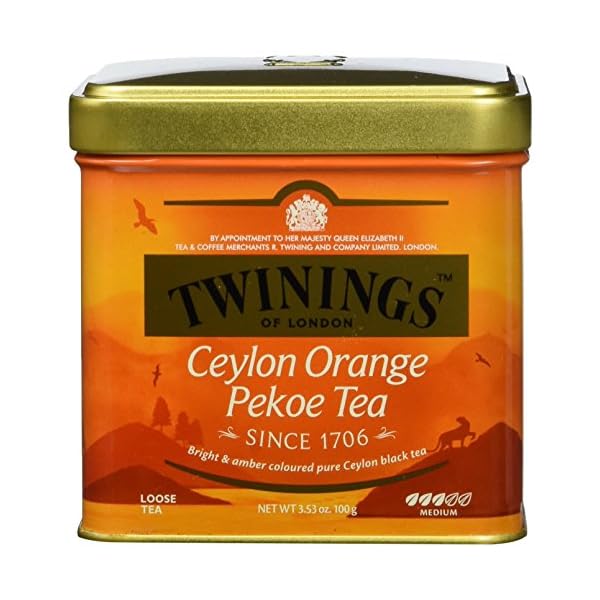 Twinings of London Ceylon Orange Pekoe Tee Dose, Schwarztee, Das erfrischende Aroma charakterisiert diesen Tee Black Tea…