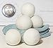 Dryer Balls Organic Wool Reusable Natural Fabric Softener Ball, XL (6 Pack)