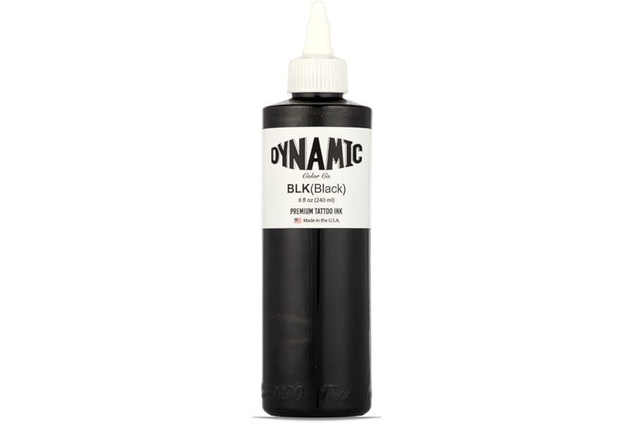 Dynamic Color Co Black Ink 8oz Bottle