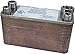 Duda Energy HX1240BWGH:M12 Male Npt Ports Copper Brazed Heat Exchanger
