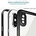 EFFUN iPhone Xs Waterproof Case, iPhone X Waterproof Case, Wireless Charging Support IP68 Certified Waterproof Cover Dust/Snow/Shock Proof Case with Cell Phone Holder and Floating Strap Black