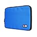 BUBM Universal Electronics Accessories Organizer, Travel Gear Carry Bag for Cables, USB Hard Drive, Plug, External Flash Drive and More, Lightweight and Compact (Medium-Blue)