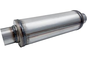 RCCT 2.5" Resonator– Universal Stainless Resonator 2.5Inch/High Flow Style For Custom Exhaust Builds – Cars, SUVs, Trucks (2.