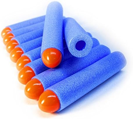 Accurate Foam Refill Darts Compatible with Nerf N-strike Elite Revolver Toy Blasters - Phat Rounds Welt Wackers (blue)
