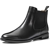 ONEENO Women's Classic Leather Chelsea Boots