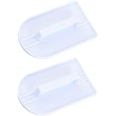 MEYIART 2 PCS Fondant Smoothing,Cake Decoration Icing Smoother | Paddle Fondant Polisher Finisher Sugarcraft Cups,fondant paddle,White,14.5 x 8 cm/5.7" x 3.1"