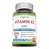 Pure Naturals Vitamin K2 Supplement Vegetarian Capsules, 100 Mcg, 120 Count