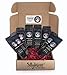 Sillybean Best Dog Mom Dog Dad Ground Coffee Sampler Gift Box | 8 Delicious Fresh Roasted Coffees with Fun Dog-Themed Names and Labels Ready to Give or Send