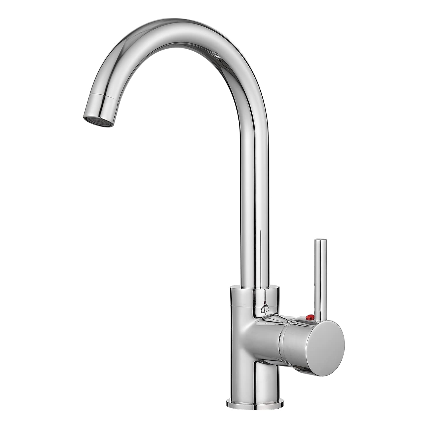 Haiba Single Lever Swivel Spout Modern Kitchen Sink Basin Mixer Taps with UK Standard Fittings