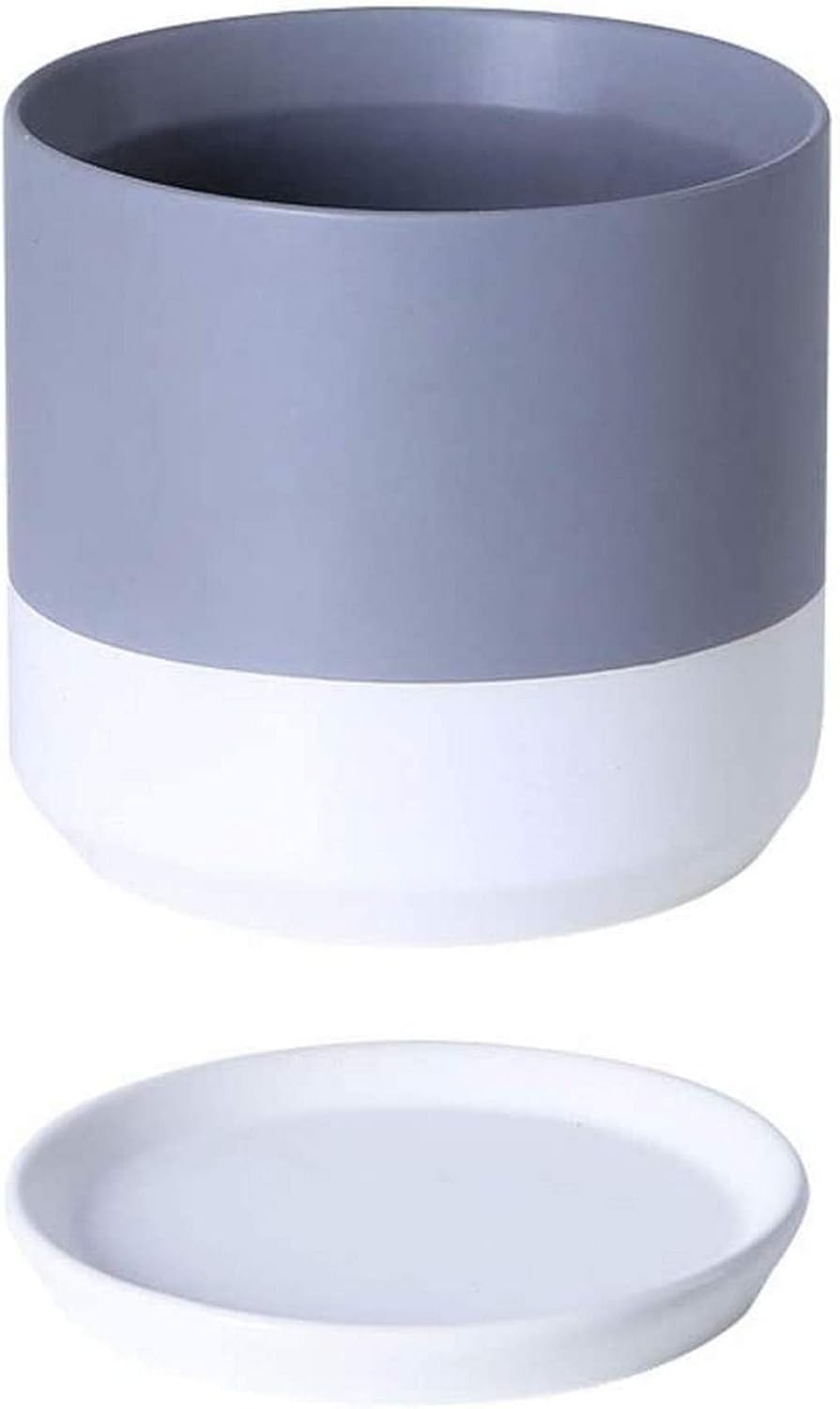 RUXMY Poröse Keramik Sukkulente Töpfe mit Löchern, runde Töpfe Keramik