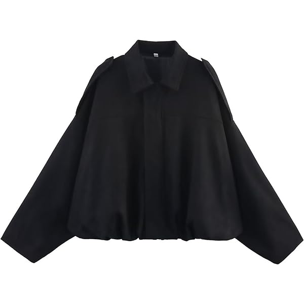 Amazon.com: Y2K Stand Collar Jacket Preppy Oversize Long Sleeve