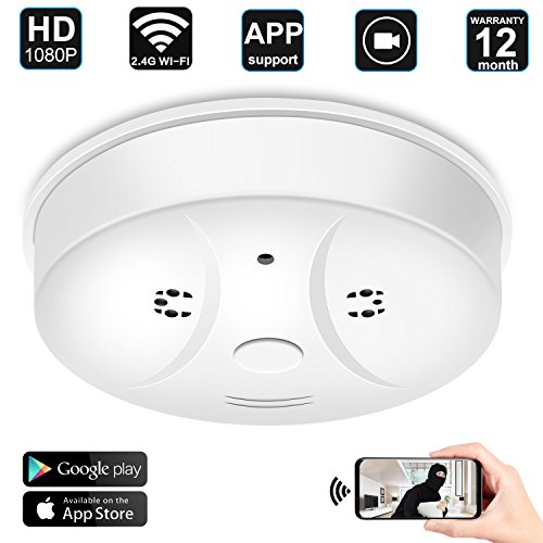 WIFI Hidden Camera Smoke Detector,DigiHero Wireless Smoke Detector