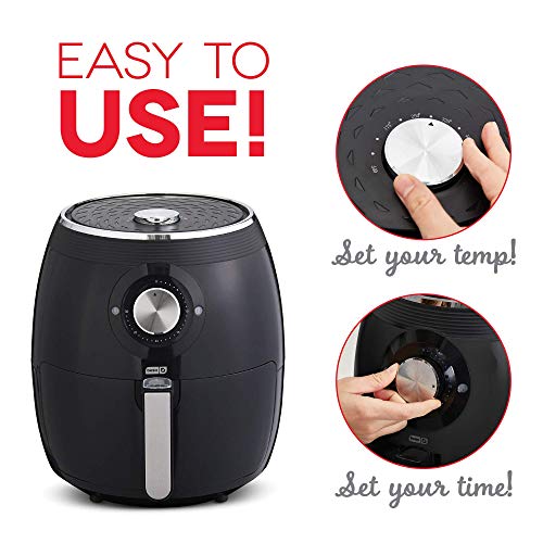 Dash DFAF455GBBK01 Deluxe Electric Air Fryer + Oven Cooker with