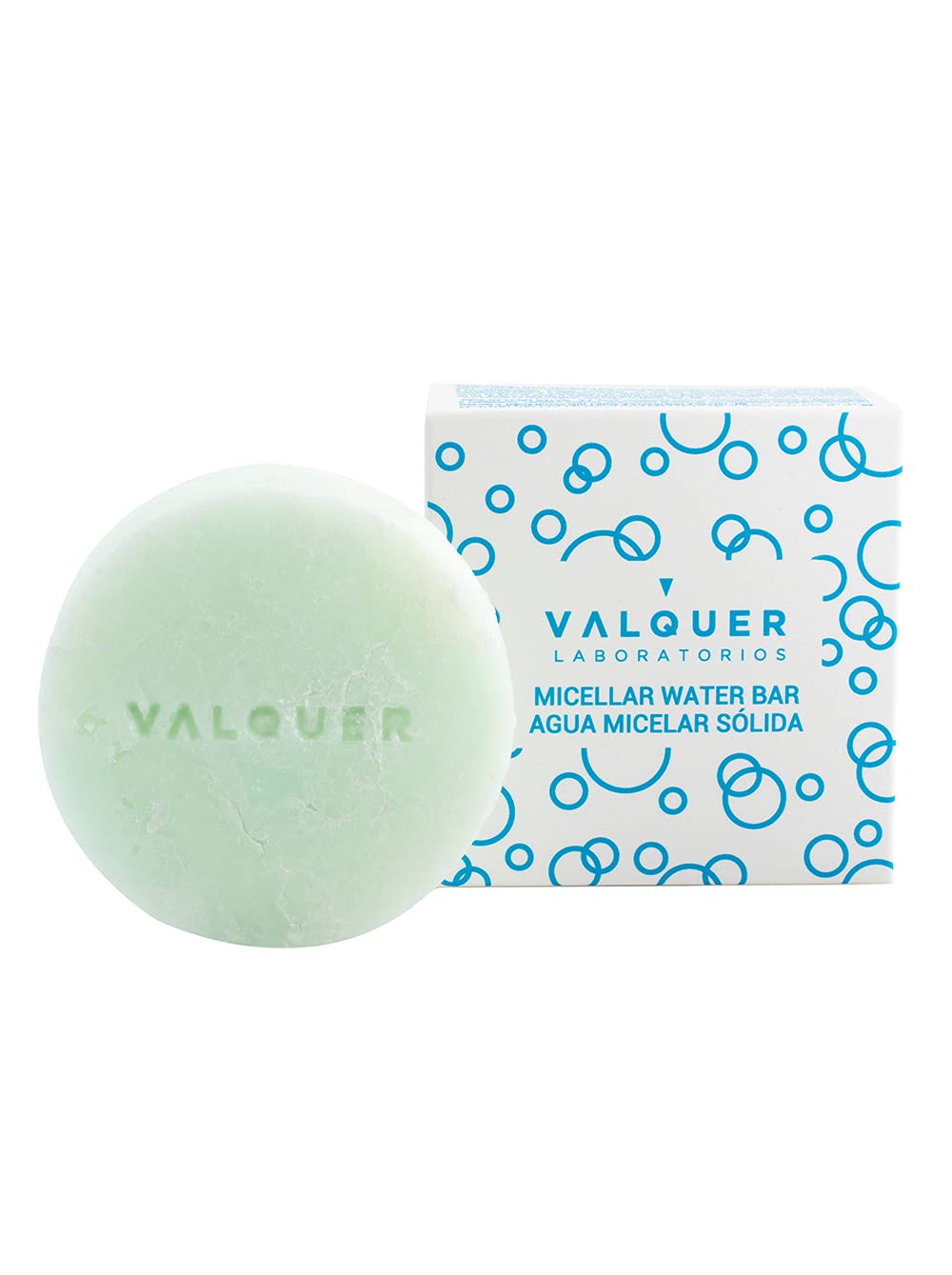 Valquer solid micellar water. Without Soap Without Plastics, organic and natural facial cleanser 50 g (dry skin)
