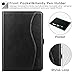 Ztotop for iPad Mini 4 Case, Leather Folio Stand Protective Case Smart Cover with Multi-Angle Viewing, Paperwork Card Pocket, Functional Elastic Strap for iPad Mini 4 - Black