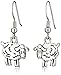 Cedar Creek Quilt Designs Charming Accents French Wire Earrings, Sheep