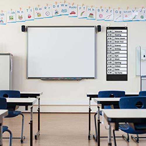 EAMAY Daily Schedule Pocket Charts, Teacher Schedule Chart with